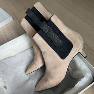 Brunello Cucinelli suede ankle boots
